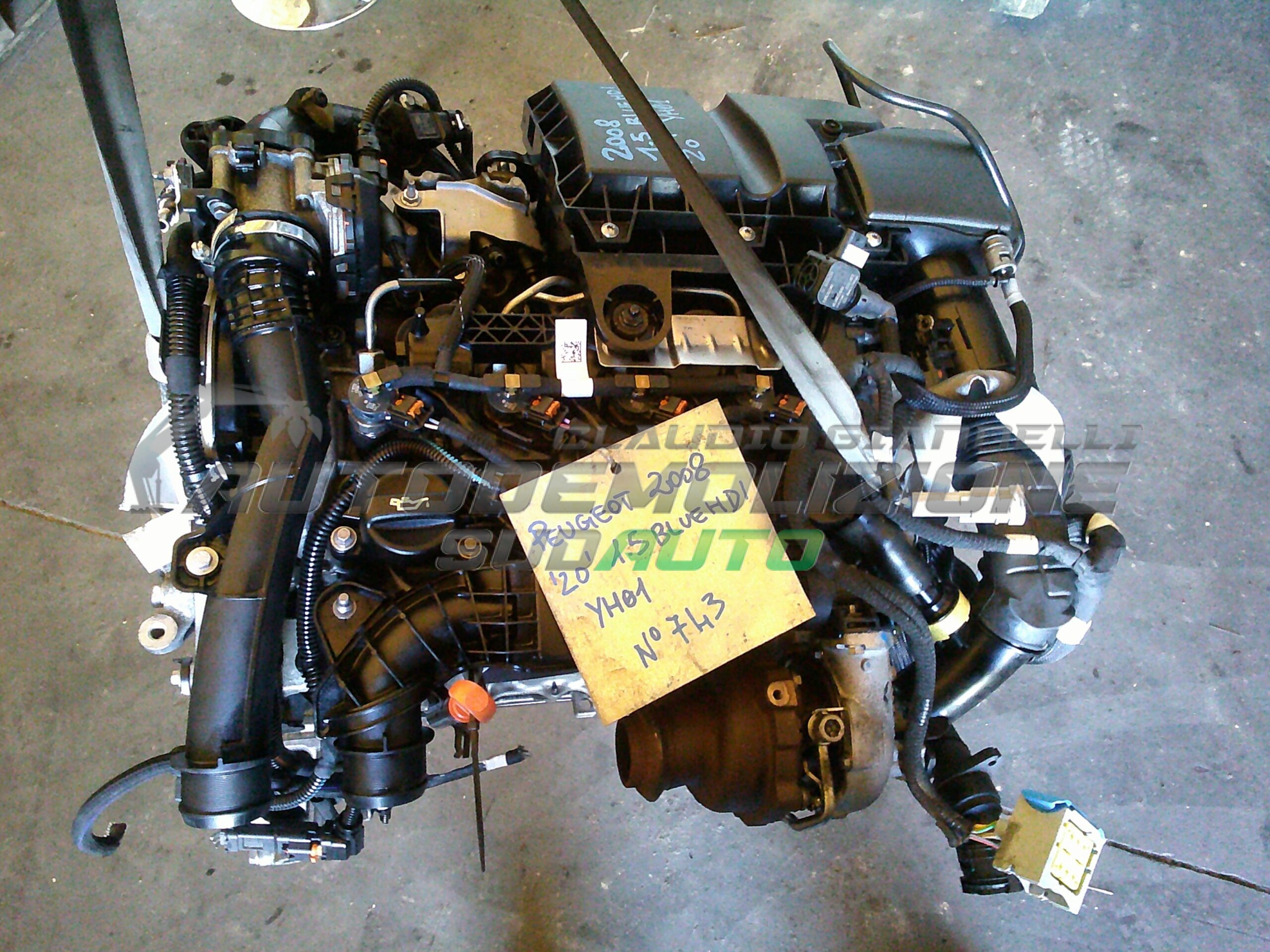 Motor Peugeot 3008 II 1.5 BlueHDi YH01 2021
