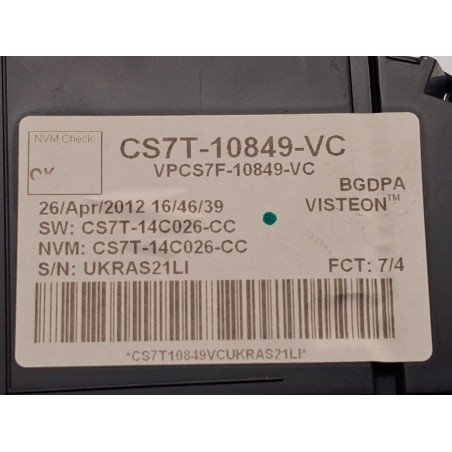 Instrumentenkombination FORD S-MAX [2006-2014] CS7T10849VC – Bild 3