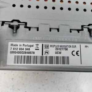 Autoradio OPEL INSIGNIA A ASTRA J  23127750 23127750#23127750